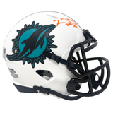 Tua Tagovailoa Miami Dolphins Signed Riddell Lunar Mini Helmet BAS Beckett
