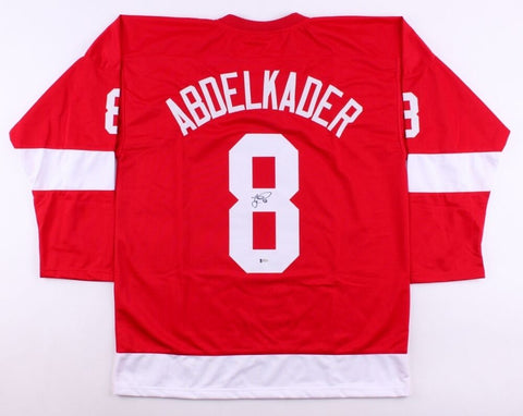 Justin Abdelkader Signed Red Wings Jersey (Beckett) Playing career 2008-present