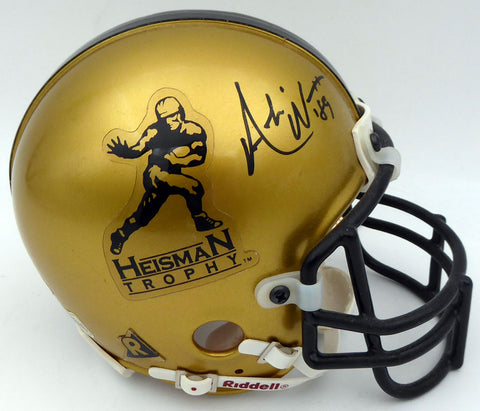 Andre Ware Autographed Signed Gold Heisman Mini Helmet TriStar Holo #6024342