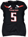 PATRICK MAHOMES SIGNED TEXAS TECH #5 UNDER ARMOUR BLACK TEAM ISSUED JERSEY