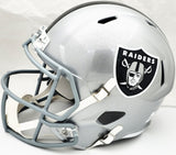 Davante Adams Signed Raiders Silver Full Size Speed Replica Helmet Beckett Wit