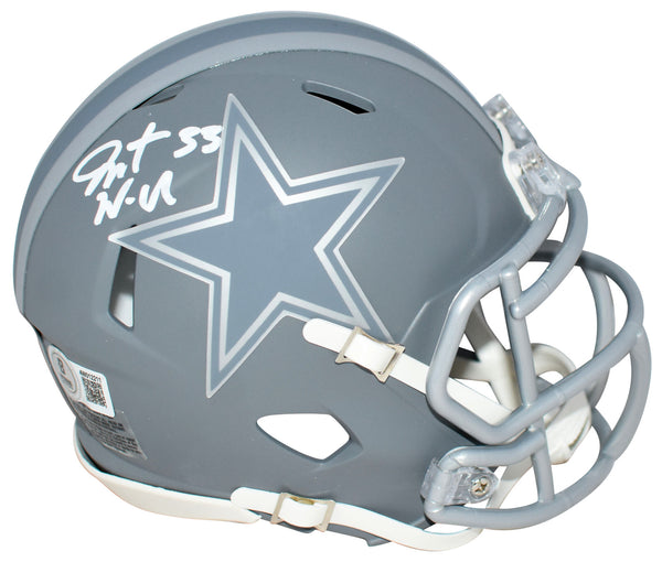 JAVONTE WILLIAMS SIGNED DALLAS COWBOYS SLATE SPEED MINI HELMET BECKETT