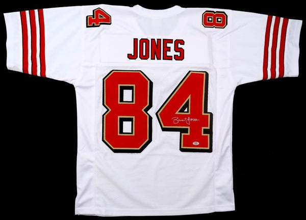 Brent Jones Signed San Francisco 49ers Jersey (Beckett) 3xSuper Bowl Champion TE