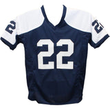 Emmitt Smith Autographed/Signed Pro Style Thanksgiving Jersey Beckett 43672
