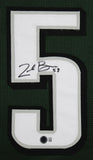 Zack Baun Authentic Signed Green Pro Style Framed Jersey Autographed BAS Witness