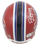 Bills Jim Kelly Authentic Signed VSR4 Rep Mini Helmet BAS Witnessed #2W968155