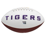 Joe Burrow Signed LSU Tigers Embroidered Logo White NCAA Football