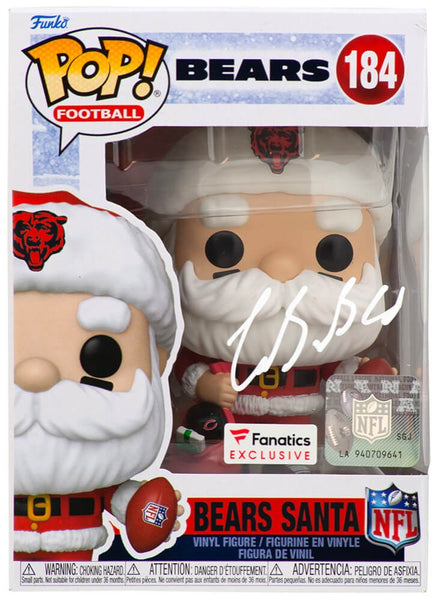 Luther Burden III Signed Chicago Bears SANTA Funko Pop Doll #184 -(SCHWARTZ COA)