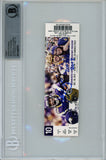 Adrian Peterson Autographed 12/30/2012 Ticket Stub 2097 Yds Beckett Slab 38633
