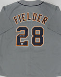Tigers AllStar PRINCE FIELDER Signed Custom Replica DETROIT Grey Jersey AUTO JSA