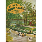 Ohio State Buckeyes vs Iowa Hawkeyes 10/27/1951 Gameday Magazine 59327