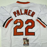 Autographed/Signed Jim Palmer HOF 1990 Baltimore White Jersey JSA COA