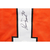 Bernie Parent Autographed/Signed Pro Style Orange Jersey JSA 43524