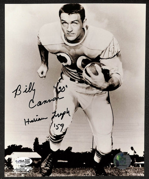 Billy Cannon Signed/Autographed 8x10 Photo LSU Heisman JSA 212807