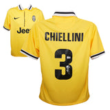 Giorgio Chiellini Signed Juventus Away Soccer Jersey #3 with Beckett Witness
