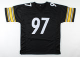 Cameron Heyward Signed Pittsburgh Steelers Jersey (Beckett) 3xPro Bowl D Lineman