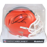 Quinshon Judkins Autographed Cleveland Browns Mini Helmet Beckett Witness 53117