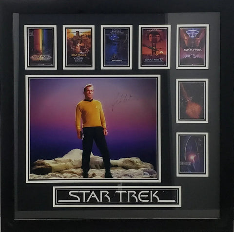 Star Trek's William Shatner Signed 16x19 Photo in a 35"x35" Frame (Beckett COA)