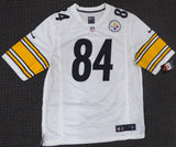 STEELERS ANTONIO BROWN AUTOGRAPHED SIGNED WHITE NIKE JERSEY L BECKETT 126634