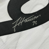 Autographed/Signed JAMES HARRISON Pittsburgh White Football Jersey Beckett COA
