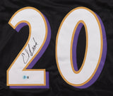Ed Reed Signed Baltimore Ravens Black Jersey (Beckett) Super Bowl XLVII Champ DB