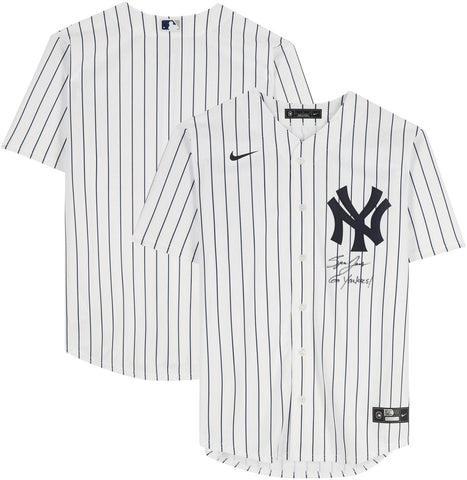 Spencer Jones New York Yankees Signed Nike Replica Jersey w/Go Insc-Signed Front