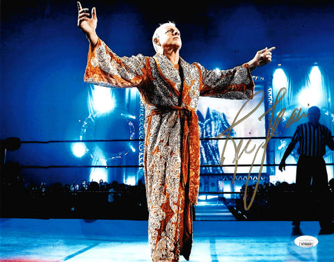 RIC FLAIR AUTOGRAPHED SIGNED 11X14 PHOTO JSA STOCK #203601