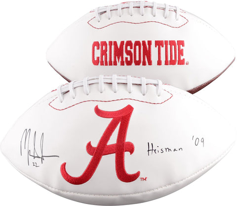 Autographed Mark Ingram Alabama Crimson Tide Signed White Panel Football w/ Insc