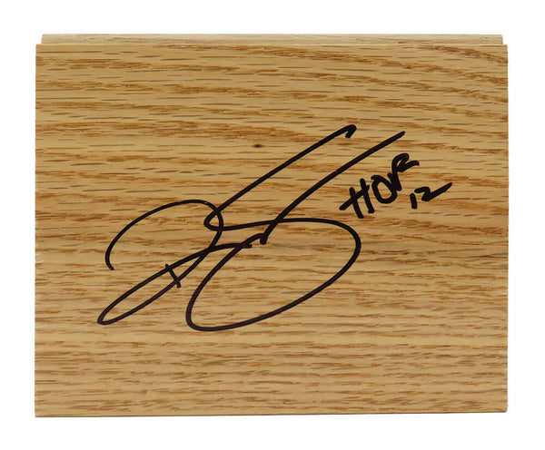 Ralph Sampson (Houston Rockets) Signed 5x6 Floor Piece w/HOF'12 - (SCHWARTZ COA)