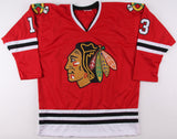 Tomas Jurco Signed Blackhawks Jersey (Beckett COA) Chicago Rookie Right Winger
