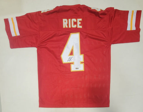 RASHEE RICE AUTOGRAPHED SIGNED PRO STYLE CUSTOM XL JERSEY JSA STICKER HOLOGRAM