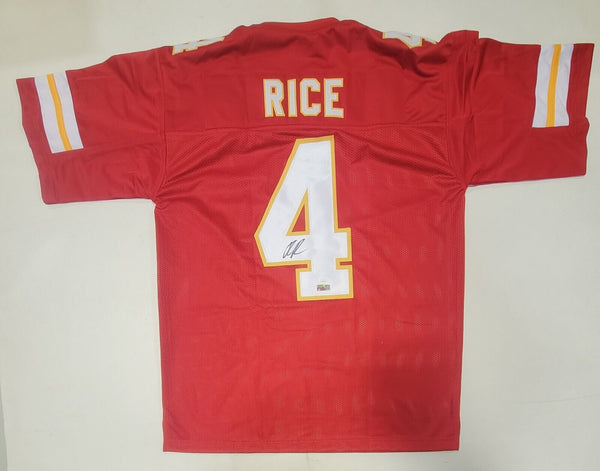 RASHEE RICE AUTOGRAPHED SIGNED PRO STYLE CUSTOM XL JERSEY JSA STICKER HOLOGRAM