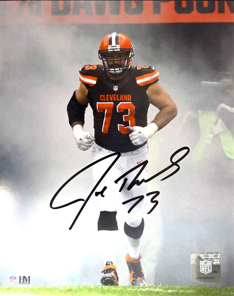 Cleveland Browns Hall of Famer JOE THOMAS Signed 8X10 Photo #6 AUTO - WI Badgers