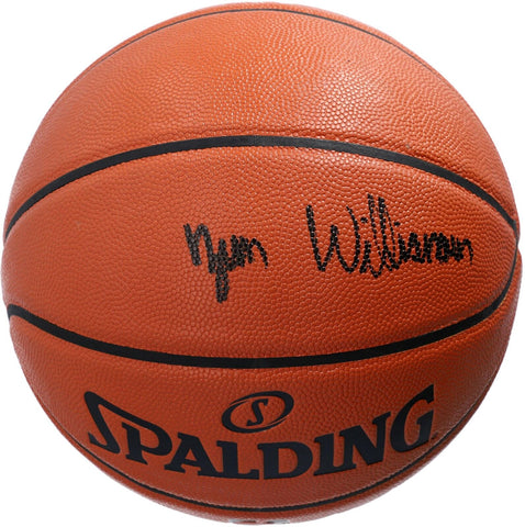 Zion Williamson Pelicans Signed Spalding Indoor/Outdoor Basketball-Black Ink