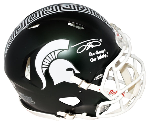 authentic michigan state football helmet JAYDEN REED SIGNED MICHIGAN STATE SPARTANS AUTHENTIC SPEED HELMET BECK – Super Sports Center