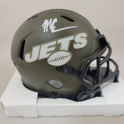 MALACHI CORLEY SIGNED NEW YORK JETS STS SPEED MINI HELMET BECKETT QR