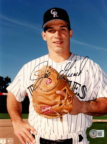 Joe Girardi Autographed/Signed Colorado Rockies 8x10 Photo Beckett 50567