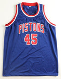 Adrian Dantley Signed Detroit Pistons Jersey Inscribed "HOF 2008" (PSA)