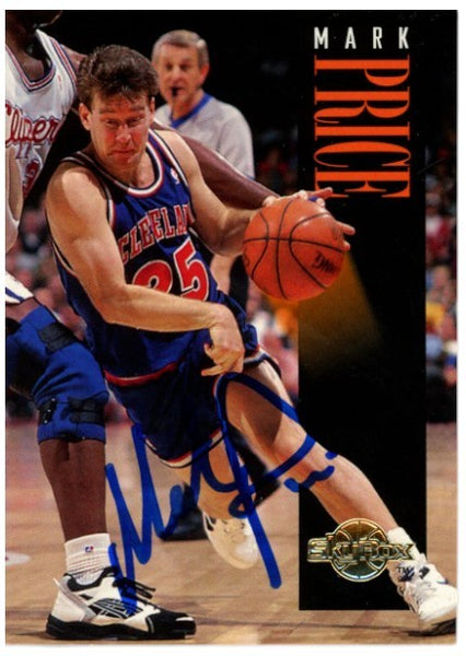 Mark Price Autographed/Signed 1994-1995 Skybox #33 Trading Card Beckett 52560