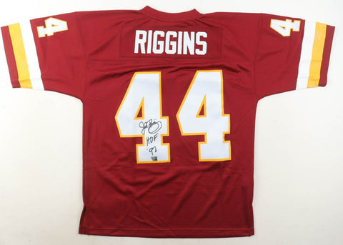 John Riggins Signed Redskins Mitchell & Ness Authentic Jersey Inscribed "HOF 92"