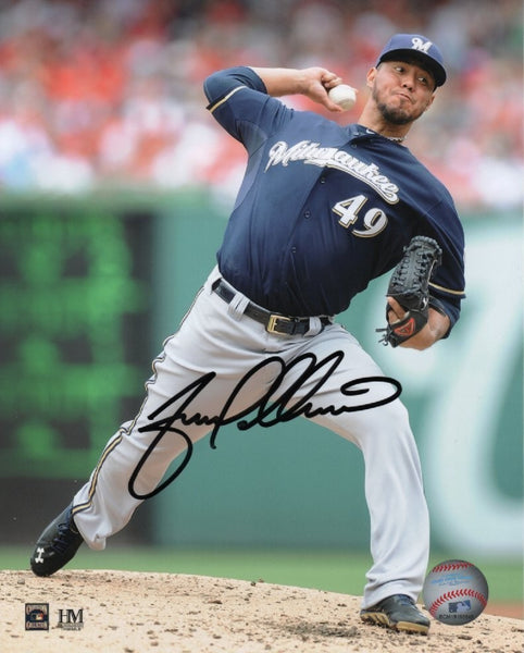 Milwaukee Brewers All Star Pitcher YOVANI GALLARDO Signed 8x10 Photo #4 AUTO