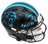 Steve Smith Signed Carolina Panthers Speed Flex ALT Auth. NFL Helmet with 1 Ins.