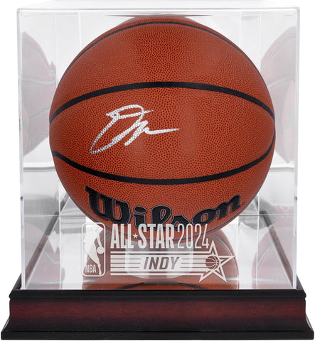 Donovan Mitchell Cavaliers Signed Wilson Indoor/Outdoor Ball w/ASG Display Case
