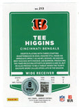 Tee Higgins Autographed/Signed 2021 Donruss #213 Trading Card Beckett 50245
