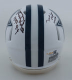 Randy White, Mel Renfro & Drew Pearson Signed Dallas Cowboys Mini Helmet /JSA