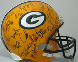 Packers SB XXXI TEAM Signed Replica Helmet AUTO w/ 32+ Sigs BRETT FAVRE + JSA