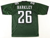 Saquon Barkley Signed Philadelphia Eagles Jersey (Beckett) 2018 #2 Overall Pk RB