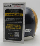 Tom Mack HOF Signed/Inscribed LA Rams Mini Football Helmet JSA 213523