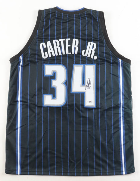 Wendell Carter Jr Signed Orlando Magic Pinstriped Jersey (PSA) 2018 1st Round Pk