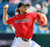 Tanner Bibee Signed Guardians Jersey (JSA) Cleveland's Ace #1 Starting Pitcher